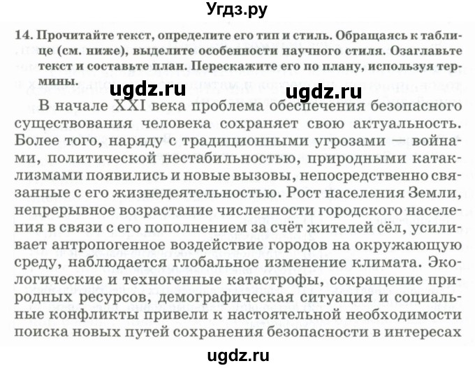 ГДЗ (Учебник) по русскому языку 11 класс Жаналина Л.К. / упражнение (жаттығу) / 14