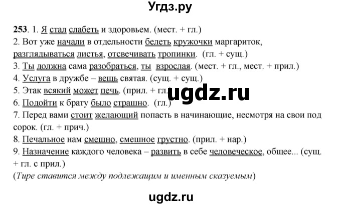 ГДЗ (Решебник) по русскому языку 11 класс Жаналина Л.К. / упражнение (жаттығу) / 253