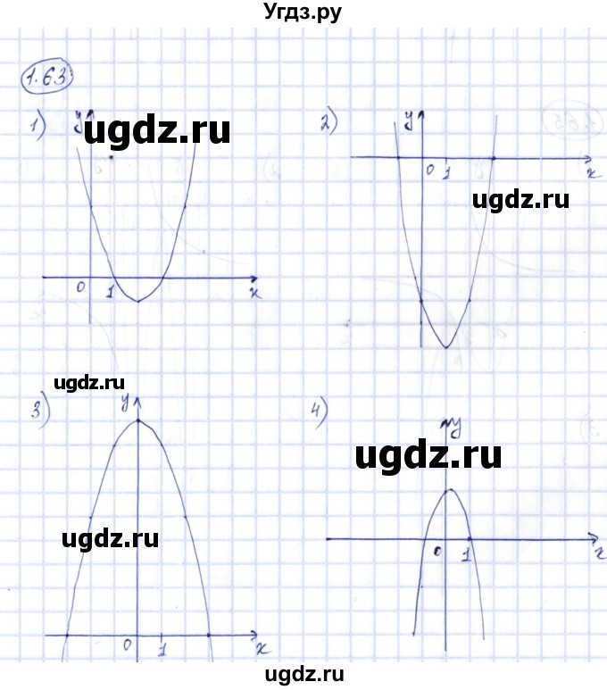 ГДЗ (Решебник) по алгебре 10 класс Шыныбеков А.Н. / раздел 1 / 1.63