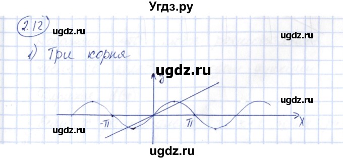 ГДЗ (Решебник) по алгебре 10 класс Шыныбеков А.Н. / раздел 2 / 2.12