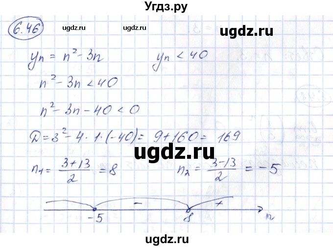 ГДЗ (Решебник) по алгебре 10 класс Шыныбеков А.Н. / раздел 6 / 6.46