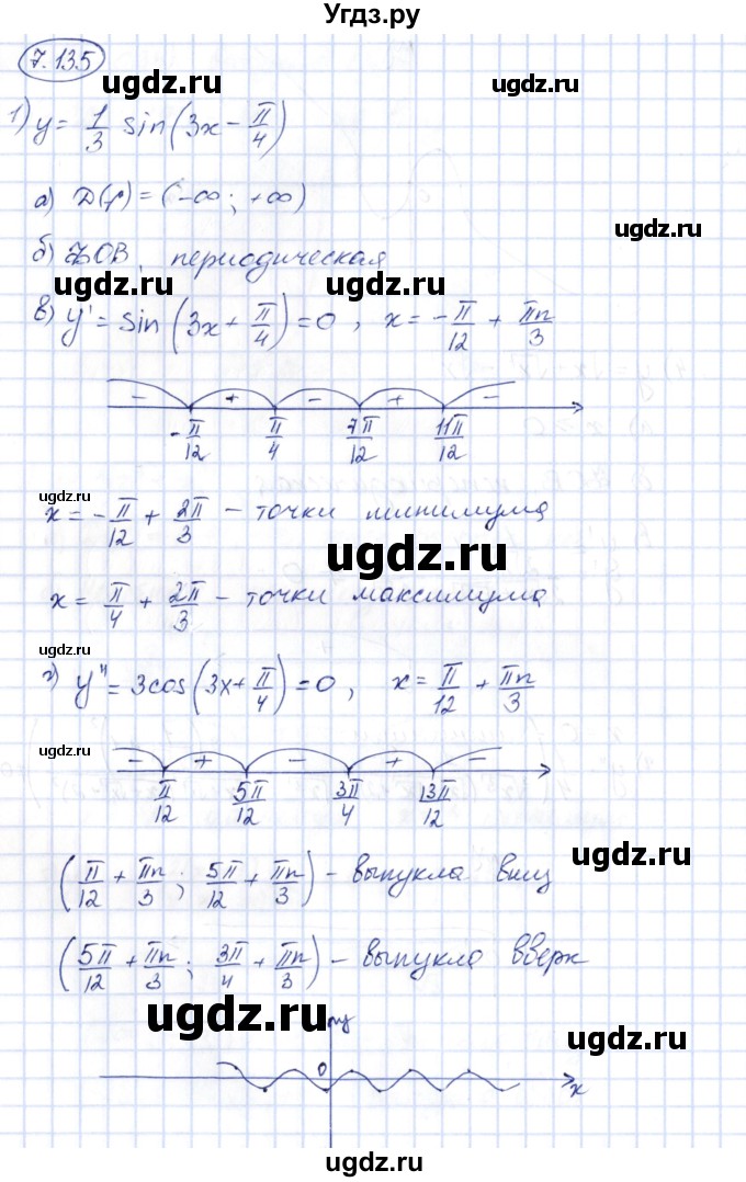 ГДЗ (Решебник) по алгебре 10 класс Шыныбеков А.Н. / раздел 7 / 7.135