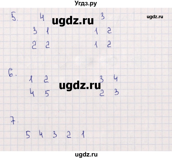 ГДЗ (Решебник) по математике 1 класс (самостоятельные работы к учебнику Моро) Самсонова Л.Ю. / часть 1 / числа 1-5. состав чисел / Вариант 2(продолжение 2)