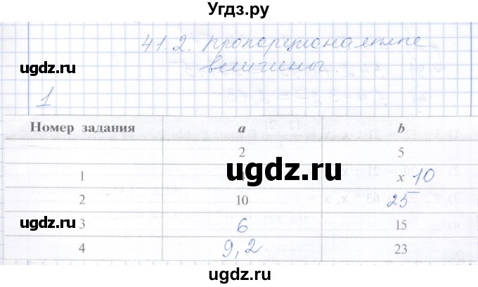 ГДЗ (Решебник) по математике 5 класс (рабочая тетрадь) Ткачева М.В. / §41 / 41.2 / 1