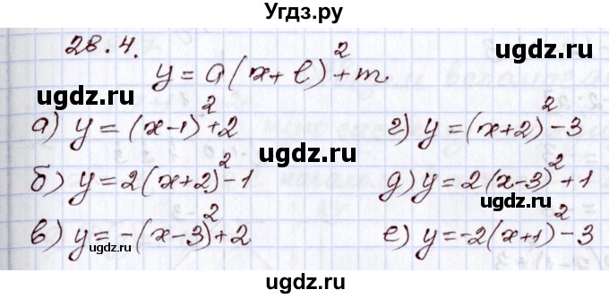 ГДЗ (Решебник) по алгебре 8 класс Мордкович А.Г. / §28 / 28.4