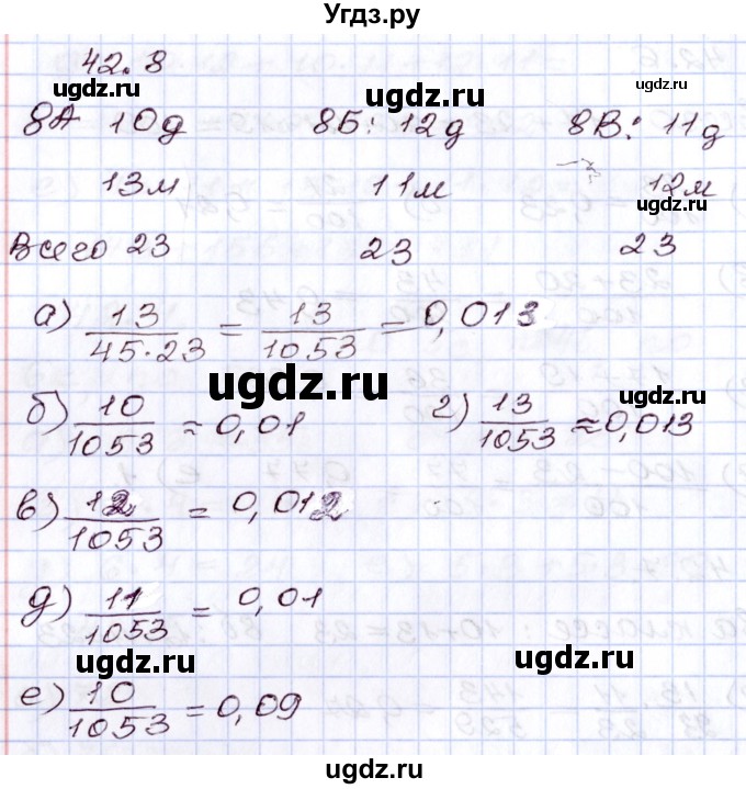 ГДЗ (Решебник) по алгебре 8 класс Мордкович А.Г. / §42 / 42.8