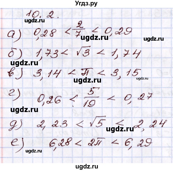 ГДЗ (Решебник) по алгебре 8 класс Мордкович А.Г. / §10 / 10.2