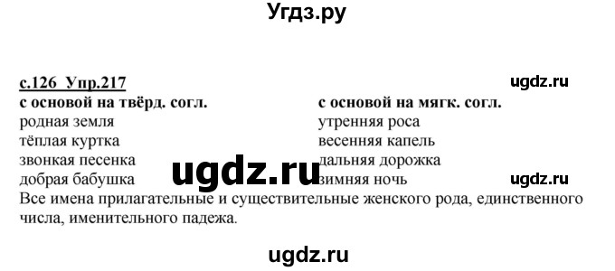 ГДЗ (Решебник) по русскому языку 4 класс Кибирева Л.В. / часть 1. страница / 126