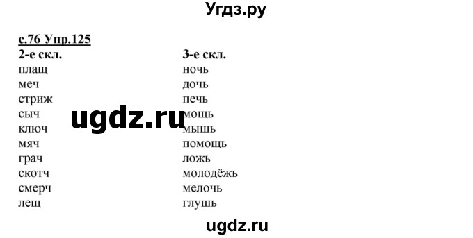 ГДЗ (Решебник) по русскому языку 4 класс Кибирева Л.В. / часть 1. страница / 76(продолжение 2)