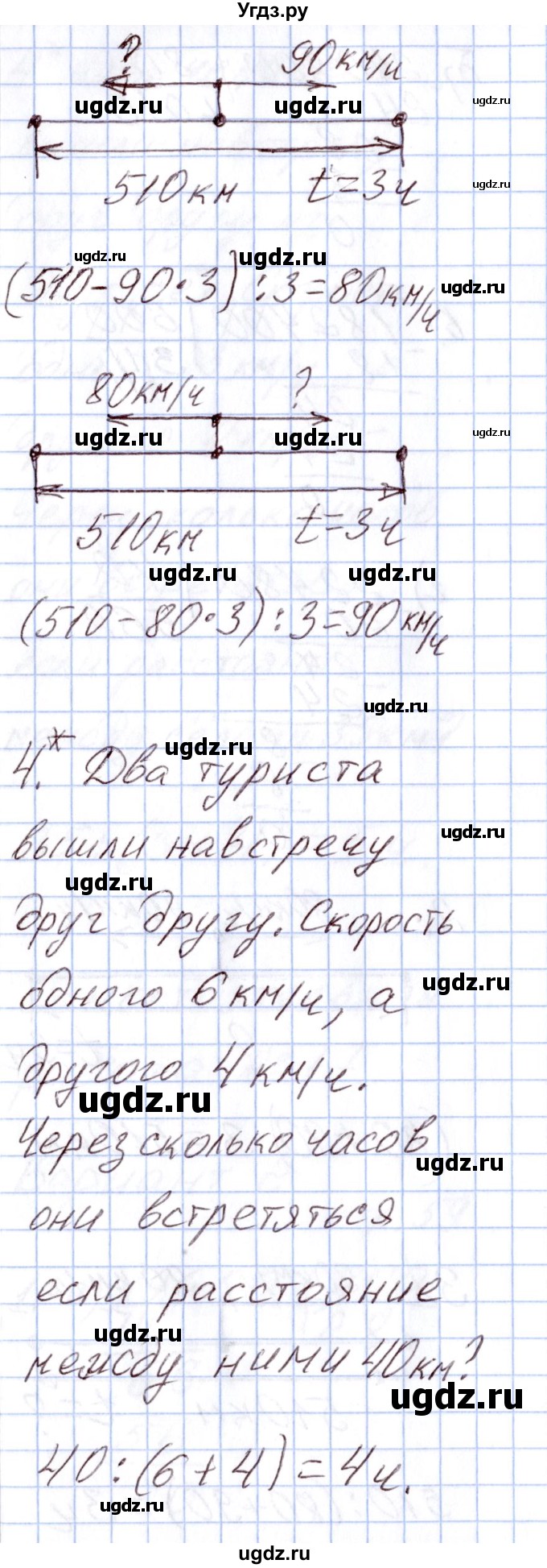 ГДЗ (Решебник) по математике 4 класс (Контрольно-измерительные материалы (КИМ)) Т.Н. Ситникова / Самостоятельные работы / самостоятельная работа 17 (вариант) / 2(продолжение 3)