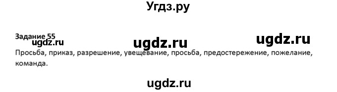 ГДЗ (Решебник) по русскому языку 7 класс Воителева Т.М. / задание / 55