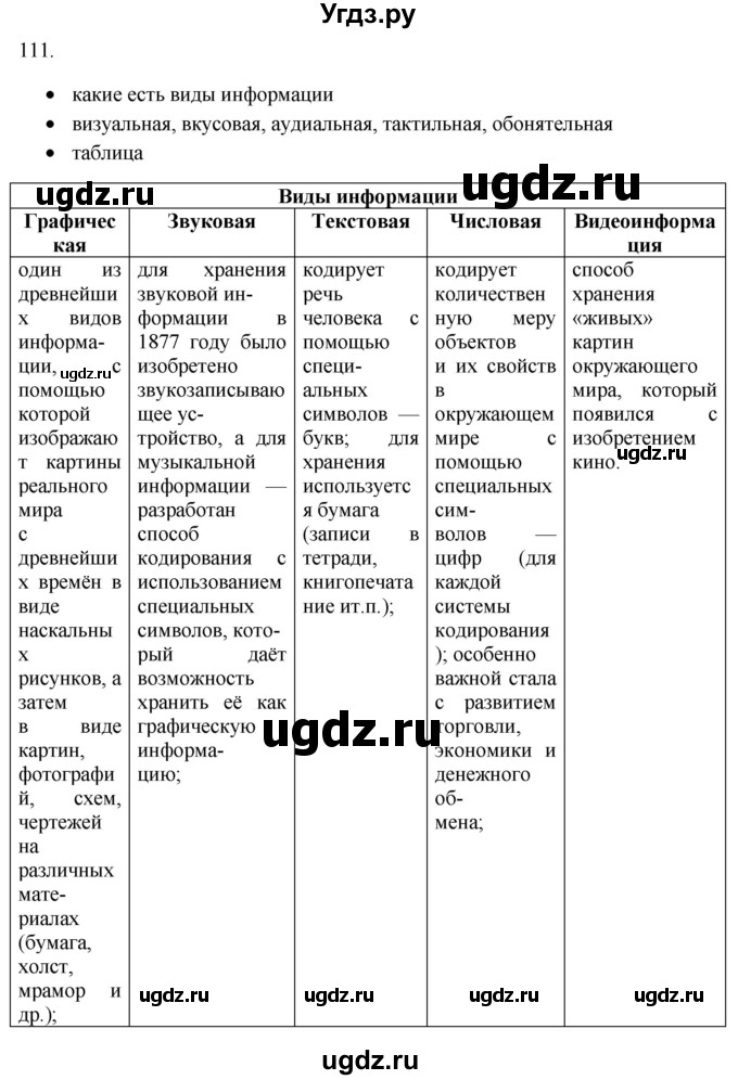 ГДЗ (Решебник) по русскому языку 8 класс Т.М. Воителева / упражнение / 111