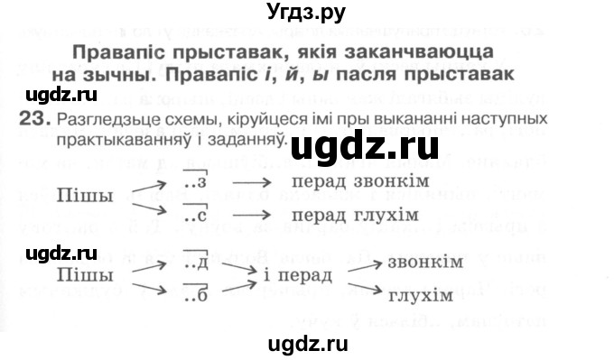 ГДЗ (Сшытак) по белорусскому языку 6 класс (рабочая тетрадь) Тумаш Г.В. / склад слова / 23