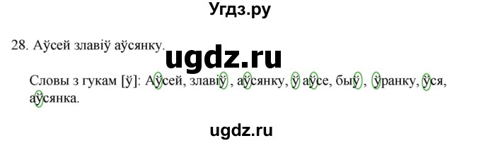 ГДЗ (Рашальнік) по белорусскому языку 2 класс (рабочая тетрадь) Свириденко В.И / практыкаванне / 28