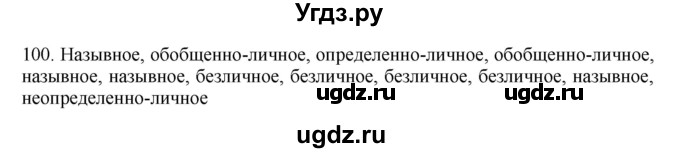 ГДЗ (Решебник) по русскому языку 11 класс Брулева Ф.Г. / упражнение / 100