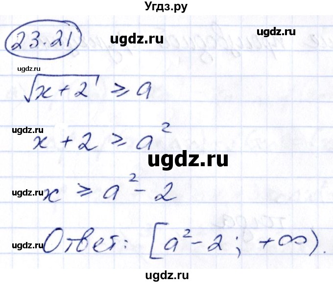 ГДЗ (Решебник) по алгебре 10 класс (сборник задач) Арефьева И.Г. / §23 / 23.21