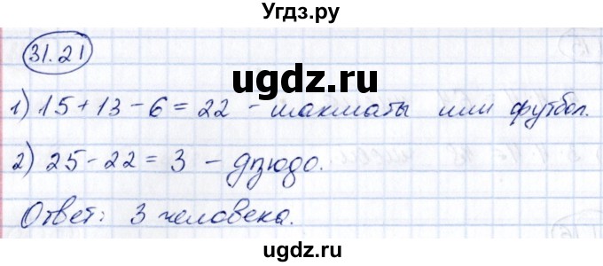 ГДЗ (Решебник) по алгебре 10 класс (сборник задач) Арефьева И.Г. / §31 / 31.21