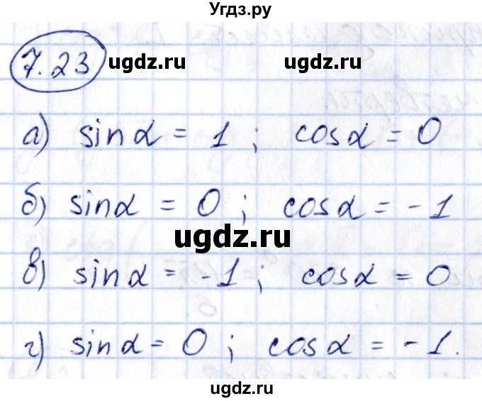 ГДЗ (Решебник) по алгебре 10 класс (сборник задач) Арефьева И.Г. / §7 / 7.23