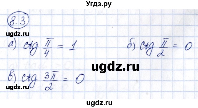 ГДЗ (Решебник) по алгебре 10 класс (сборник задач) Арефьева И.Г. / §8 / 8.3