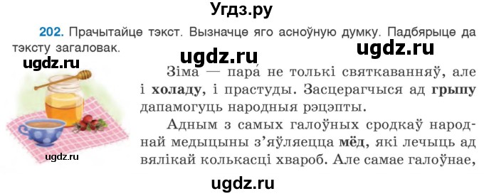 ГДЗ (Учебник) по белорусскому языку 6 класс Валочка Г.М. / практыкаванне / 202