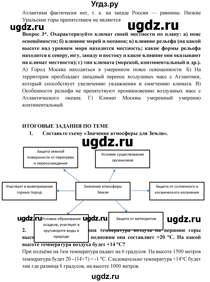 ГДЗ (Решебник) по географии 6 класс Герасимова Т.П. / страница / 77(продолжение 2)