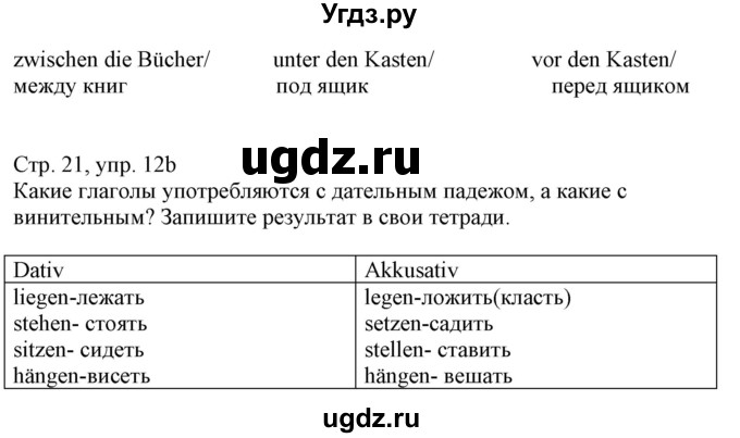 ГДЗ (Решебник к учебнику Wunderkinder Plus) по немецкому языку 8 класс Радченко О.А. / страница / 21(продолжение 3)