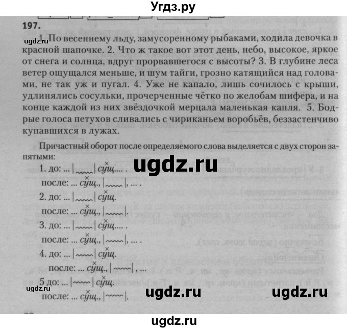 ГДЗ (Решебник к учебнику 2015) по русскому языку 7 класс Т.Н. Волынец / упражнение / 197