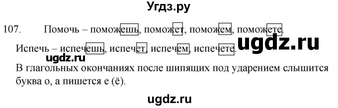 ГДЗ (Решебник к учебнику 2020) по русскому языку 7 класс Т.Н. Волынец / упражнение / 107