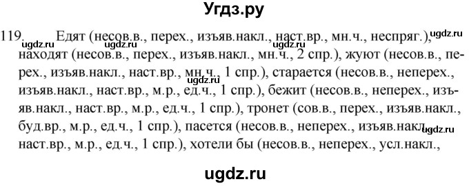 ГДЗ (Решебник к учебнику 2020) по русскому языку 7 класс Т.Н. Волынец / упражнение / 119