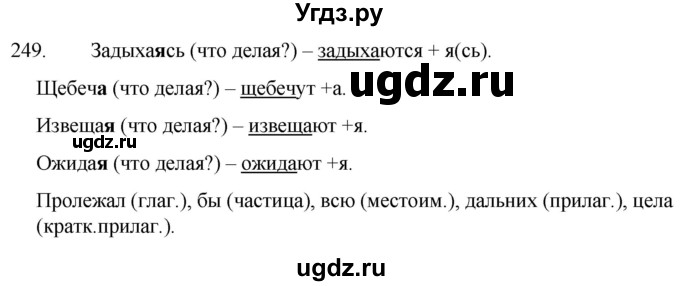 ГДЗ (Решебник к учебнику 2020) по русскому языку 7 класс Т.Н. Волынец / упражнение / 249