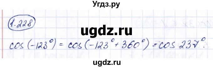 ГДЗ (Решебник) по алгебре 10 класс Арефьева И.Г. / глава 1 / 1.228