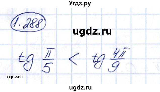 ГДЗ (Решебник) по алгебре 10 класс Арефьева И.Г. / глава 1 / 1.288