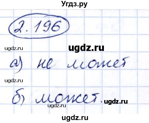 ГДЗ (Решебник) по алгебре 10 класс Арефьева И.Г. / глава 2 / 2.196