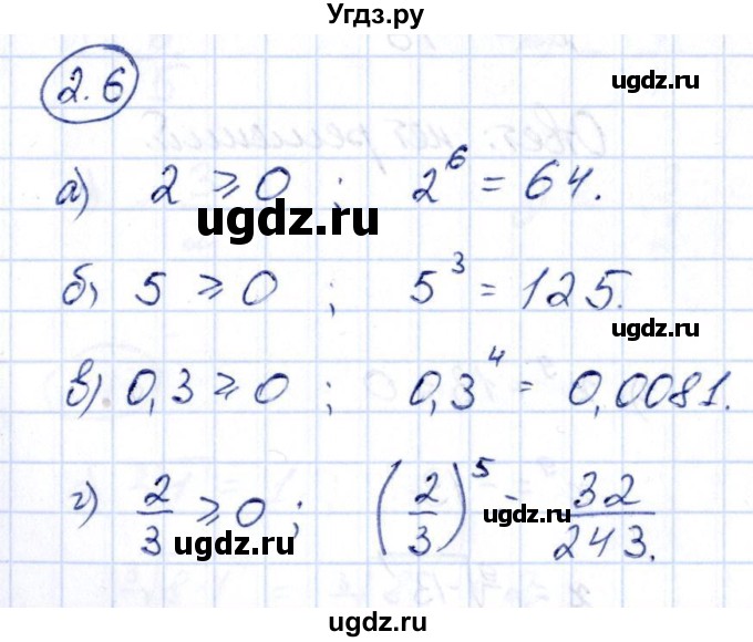 ГДЗ (Решебник) по алгебре 10 класс Арефьева И.Г. / глава 2 / 2.6