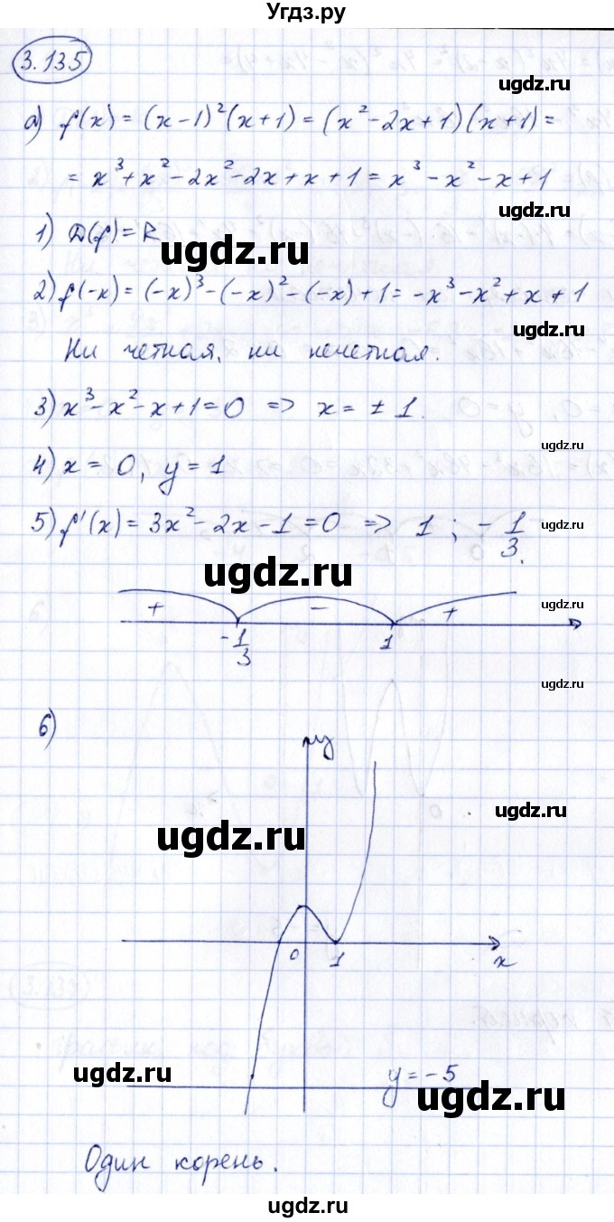 ГДЗ (Решебник) по алгебре 10 класс Арефьева И.Г. / глава 3 / 3.135