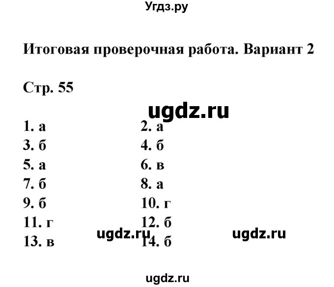 ГДЗ (Решебник) по русскому языку 5 класс (тетрадь для оценки качества знаний) В. В. Львов / итоговая проверочная работа (варианты) / 2