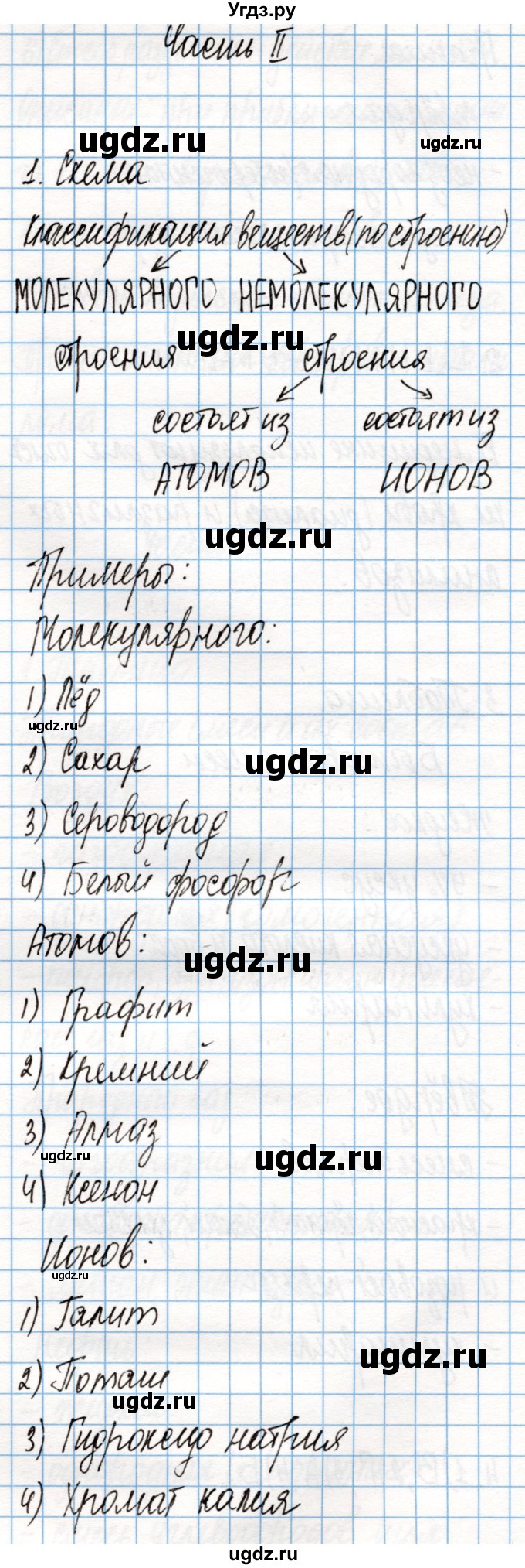 ГДЗ (Решебник) по химии 8 класс (рабочая тетрадь) Габриелян О.С. / страница / 24(продолжение 2)