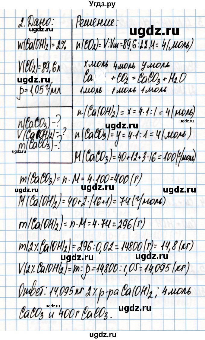 ГДЗ (Решебник) по химии 8 класс (рабочая тетрадь) Габриелян О.С. / страница / 93(продолжение 2)