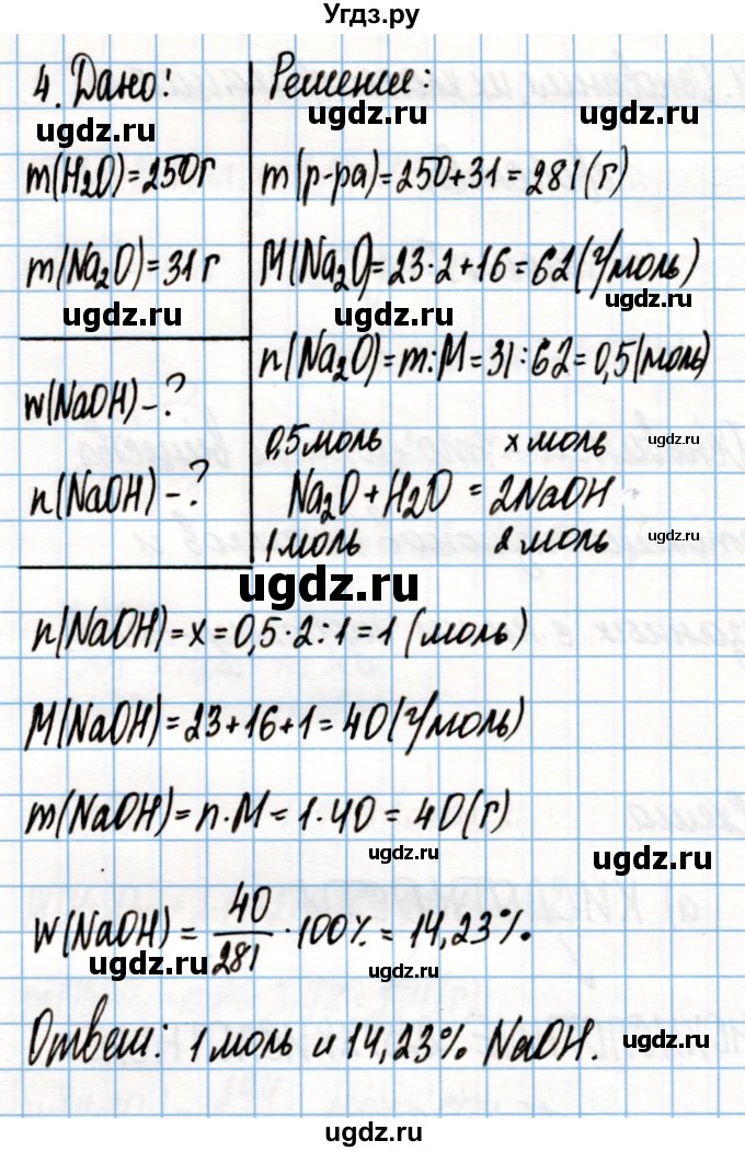 ГДЗ (Решебник) по химии 8 класс (рабочая тетрадь) Габриелян О.С. / страница / 94(продолжение 2)