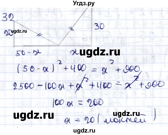 ГДЗ (Решебник) по геометрии 8 класс Смирнов В.А. / §14 / 32