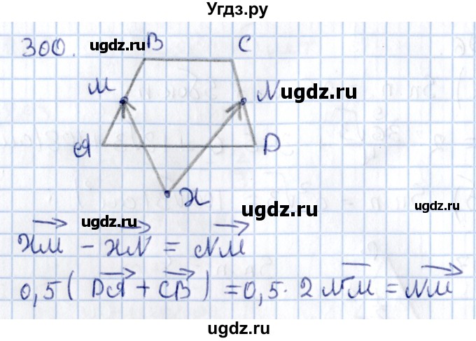 ГДЗ (Решебник) по геометрии 10 класс Солтан Г.Н. / 11 класс / задача / 300