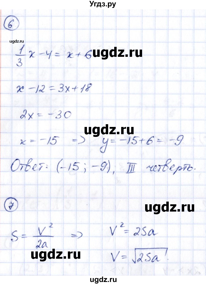 ГДЗ (Решебник) по алгебре 9 класс (сборник заданий) Кузнецова Л.В. / раздел 1 / работа 28. вариант / 1(продолжение 3)