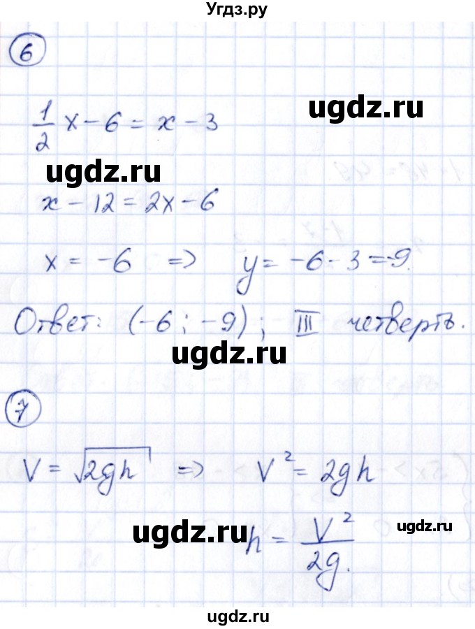 ГДЗ (Решебник) по алгебре 9 класс (сборник заданий) Кузнецова Л.В. / раздел 1 / работа 28. вариант / 2(продолжение 3)