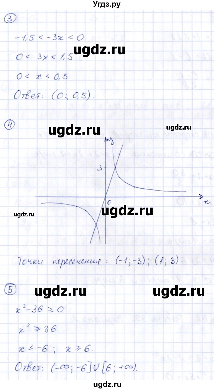 ГДЗ (Решебник) по алгебре 9 класс (сборник заданий) Кузнецова Л.В. / раздел 1 / работа 38. вариант / 2(продолжение 2)