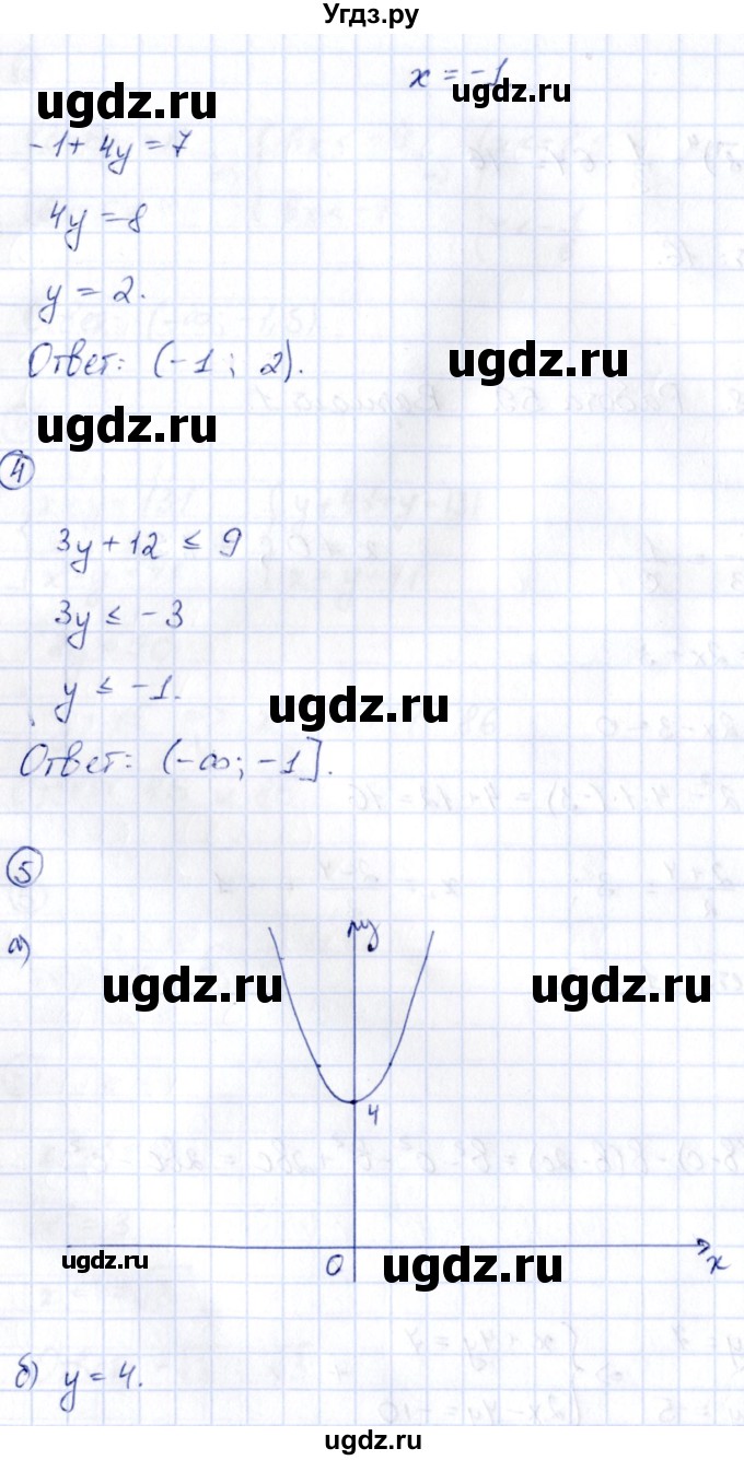 ГДЗ (Решебник) по алгебре 9 класс (сборник заданий) Кузнецова Л.В. / раздел 1 / работа 59. вариант / 1(продолжение 2)