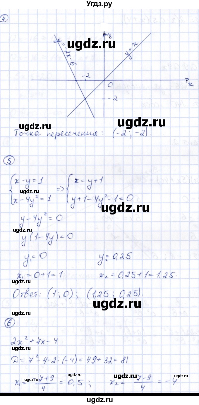 ГДЗ (Решебник) по алгебре 9 класс (сборник заданий) Кузнецова Л.В. / раздел 1 / работа 69. вариант / 1(продолжение 2)