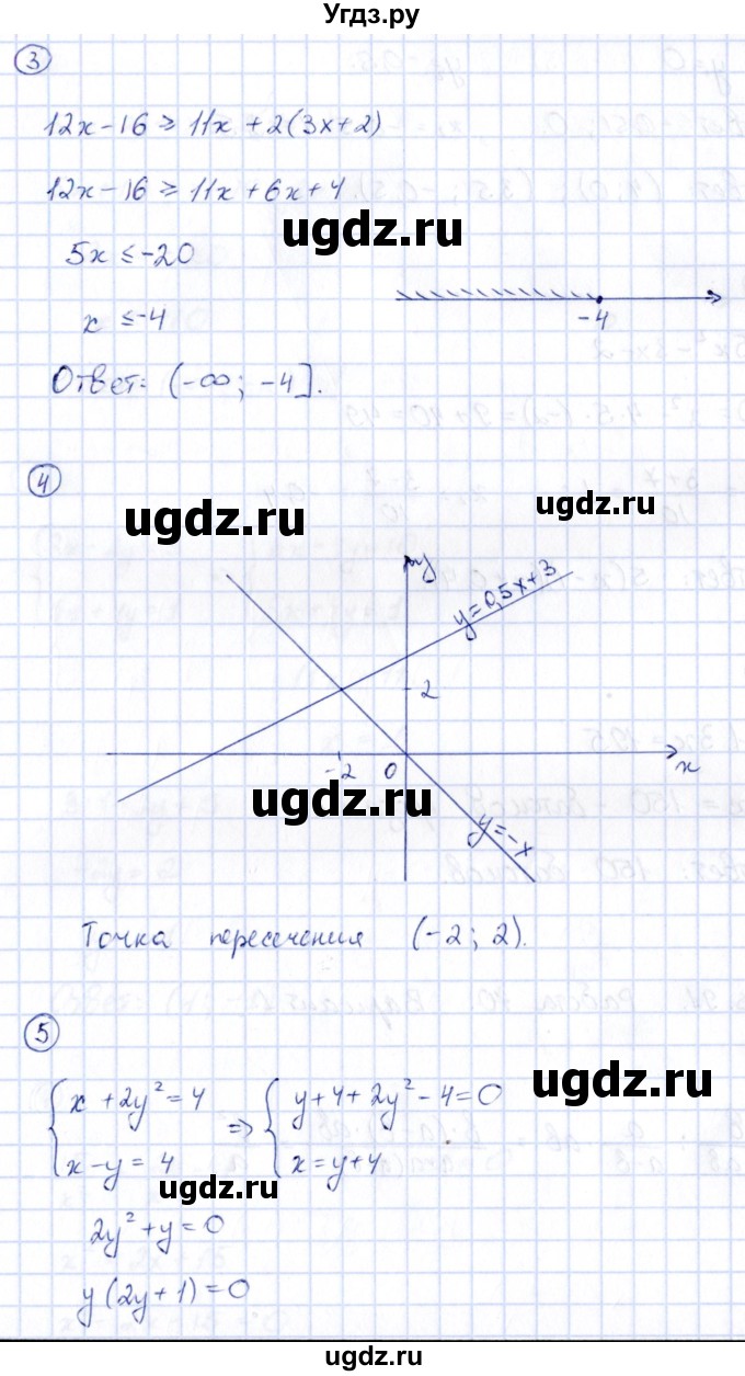 ГДЗ (Решебник) по алгебре 9 класс (сборник заданий) Кузнецова Л.В. / раздел 1 / работа 69. вариант / 2(продолжение 2)