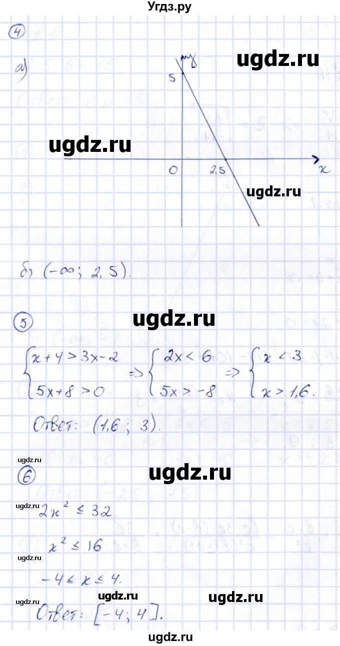 ГДЗ (Решебник) по алгебре 9 класс (сборник заданий) Кузнецова Л.В. / раздел 1 / работа 72. вариант / 1(продолжение 2)