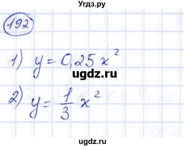 ГДЗ (Решебник) по алгебре 9 класс (сборник заданий) Кузнецова Л.В. / раздел 2 / 192