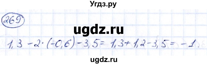 ГДЗ (Решебник) по алгебре 9 класс (сборник заданий) Кузнецова Л.В. / задания / 269